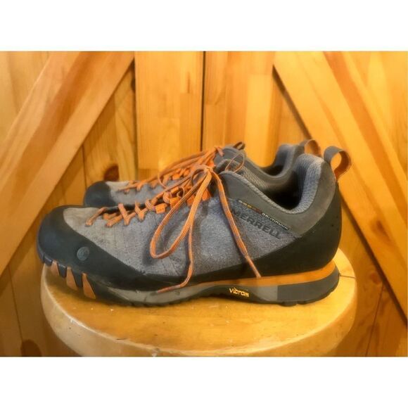 Merrell Performance Footwear Gray Periwinkle Women's leather Shoes 8.5 - Picture 1 of 8